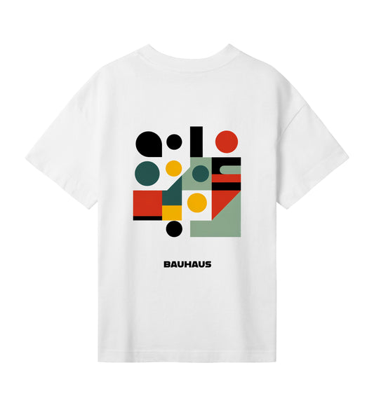 White oversized t-shirt Bauhaus women