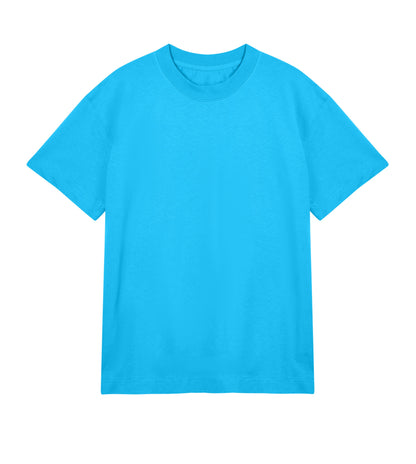 t-shirt oversized turquoise front mosaic men 