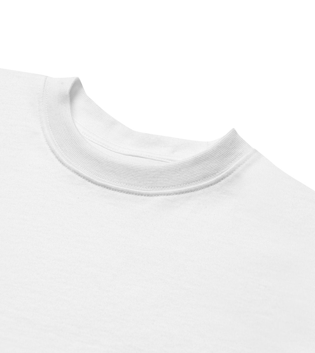 oversized t-shirt white mosaic neck label detail men