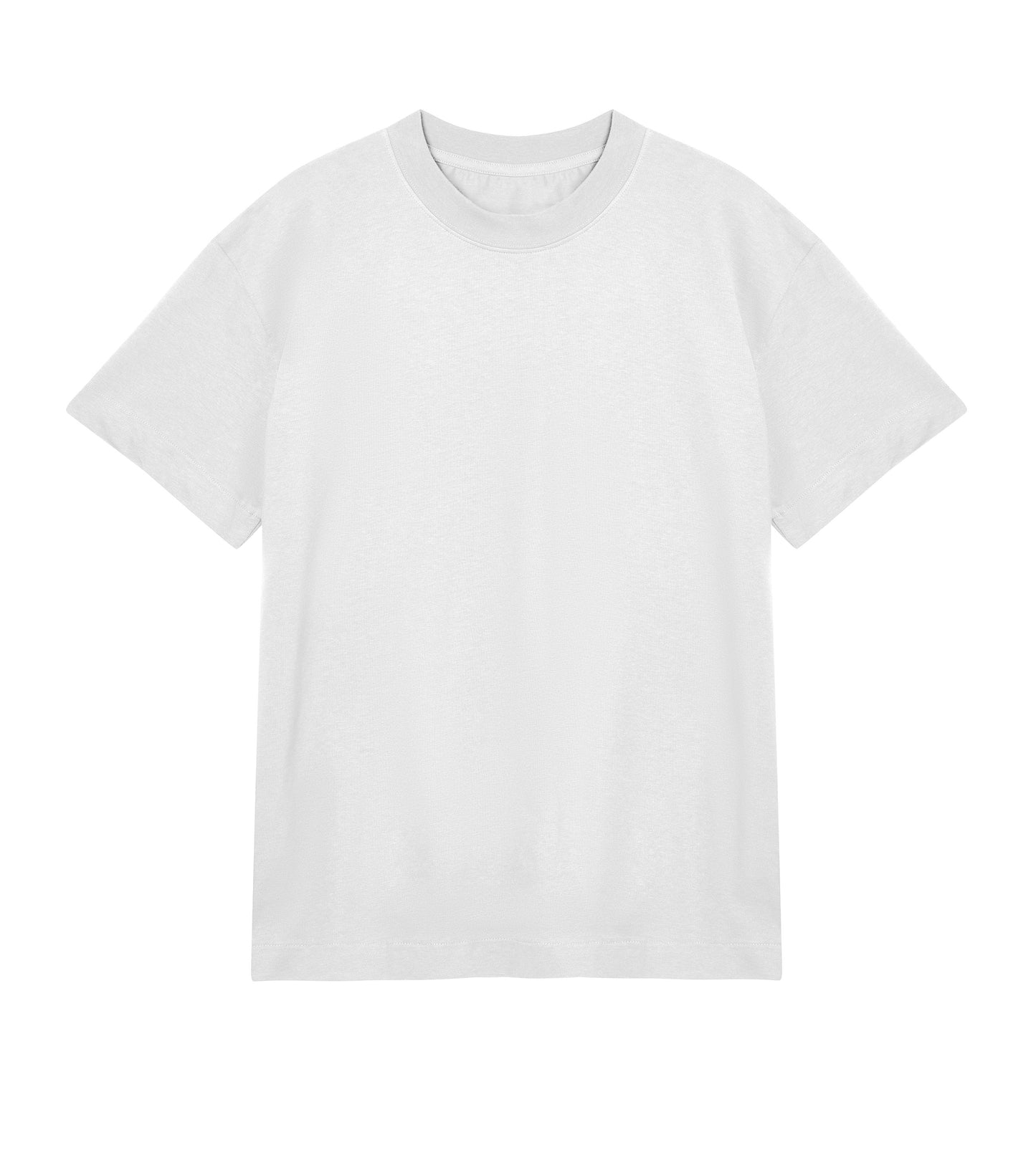 t-shirt oversized white front mosaic men 