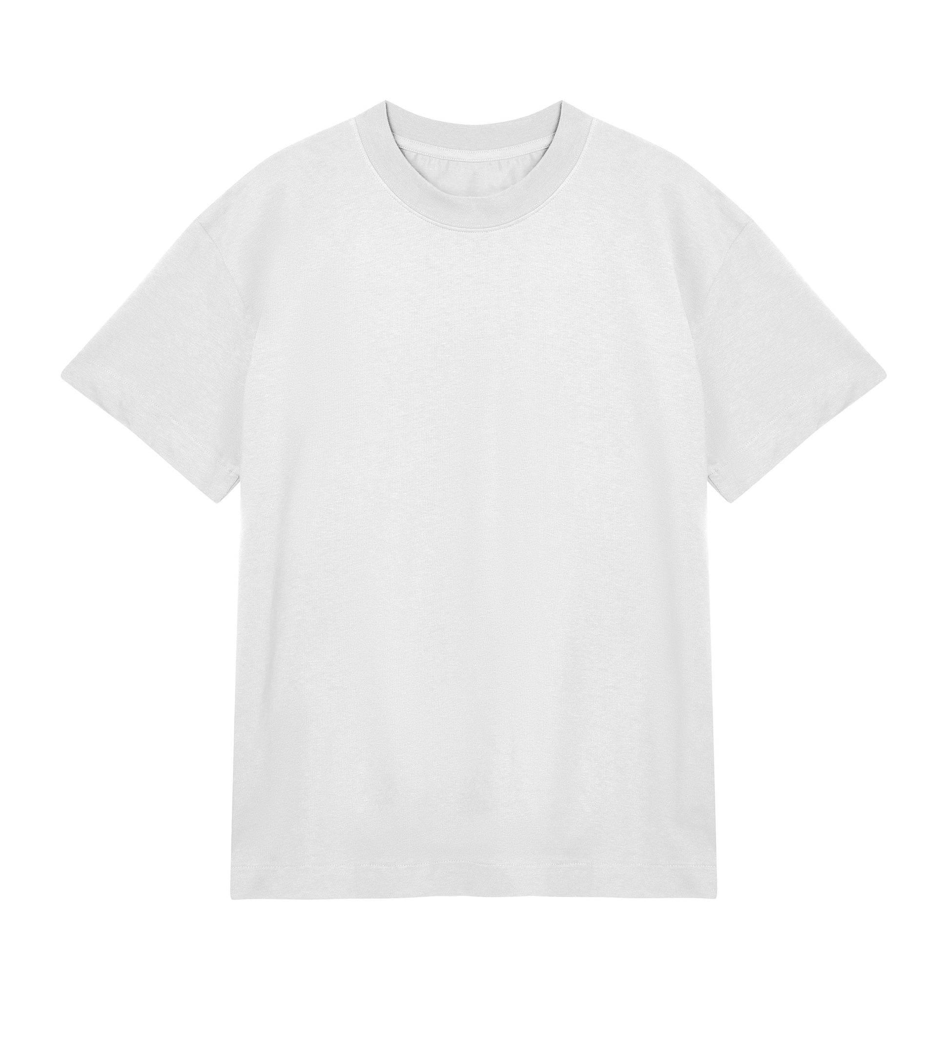 t-shirt oversized white front mosaic men 