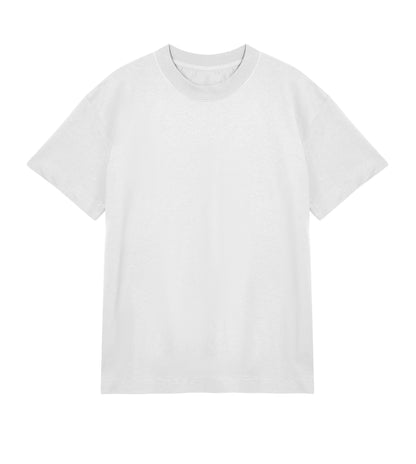 t-shirt oversized white front mosaic men 