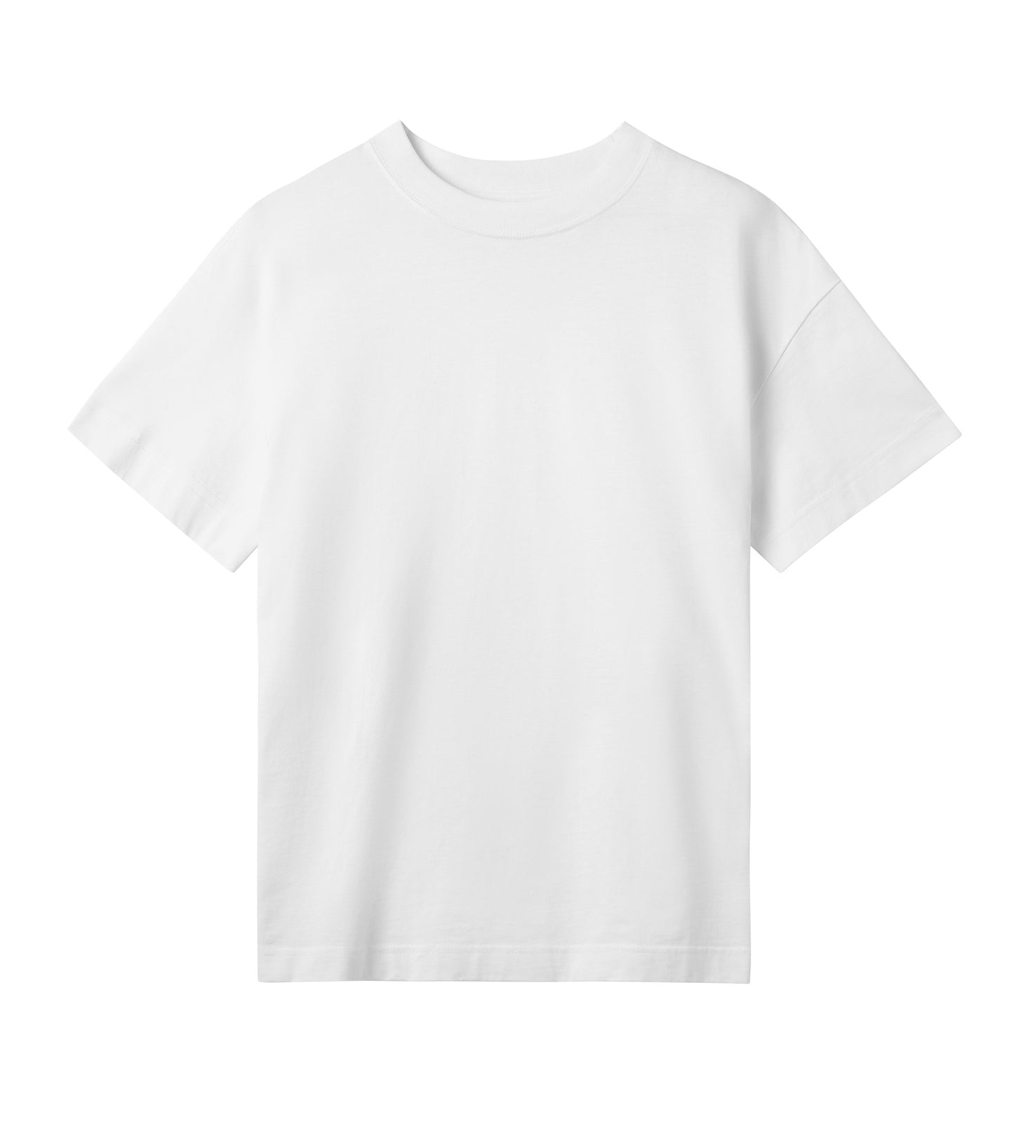 white oversized t-shirt front women